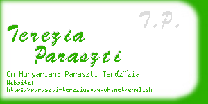 terezia paraszti business card